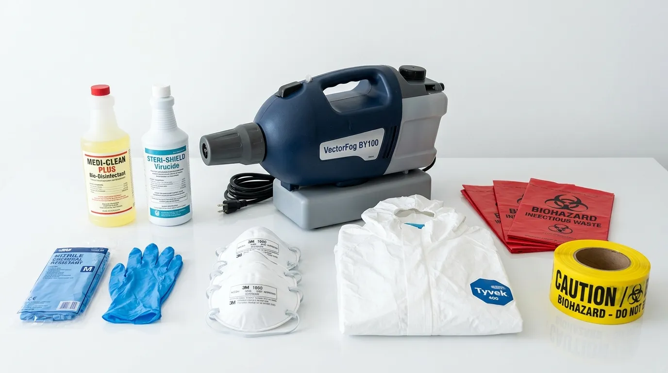 Professional biohazard remediation crew working in Gatesville