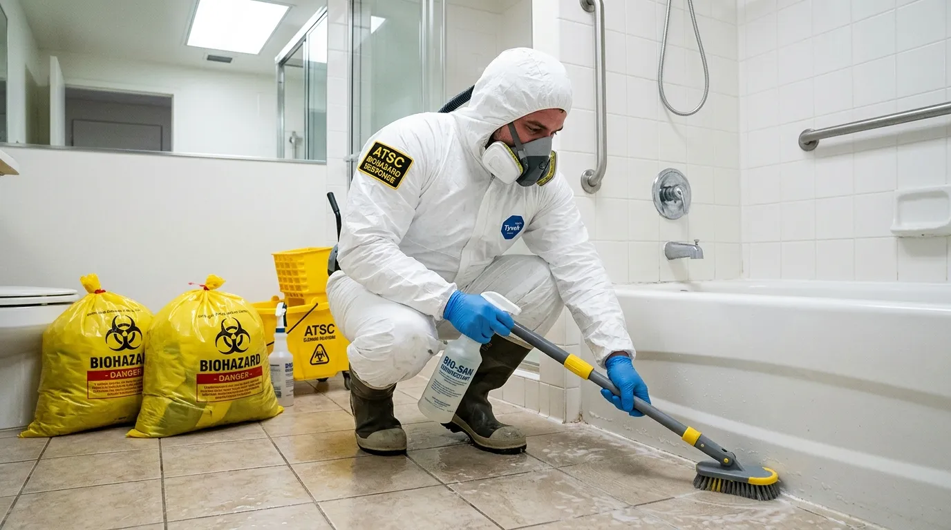 Decontamination equipment deployed for Blood Cleanup in Gatesville